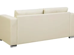 Sohvat<Beliani 3-Istuttava Sohva Nahka Kermanvalkoinen Helsinki