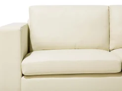 Sohvat<Beliani 3-Istuttava Sohva Nahka Kermanvalkoinen Helsinki