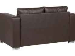 Store Beliani 2-Istuttava Sohva Nahka Ruskea Helsinki