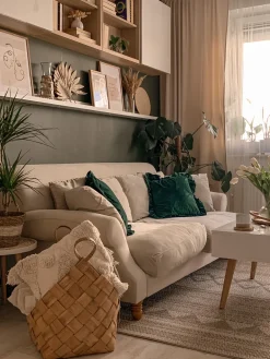 Shop Beliani 3-Istuttava Sohva Sametti Luonnonvalkoinen Eike