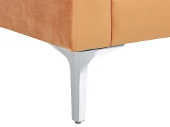 Cheap Beliani 3-Istuttava Sohva Sametti Oranssi Gavle