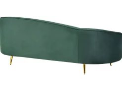 Sohvat<Beliani 3-Istuttava Sohva Sametti Smaragdinvihrea Savar
