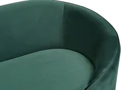 Sohvat<Beliani 3-Istuttava Sohva Sametti Smaragdinvihrea Savar