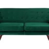 Sohvat<Beliani 3-Istuttava Sohva Sametti Smaragdinvihrea Bodo