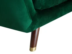 Sohvat<Beliani 3-Istuttava Sohva Sametti Smaragdinvihrea Bodo