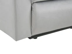 Cheap Beliani 2-Istuttava Sohva Sametti Sahkosaadettava Vaaleanharmaa Verdal