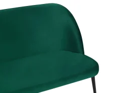 Online Beliani 2-Istuttava Sohva Sametti Tummanvihrea Osby