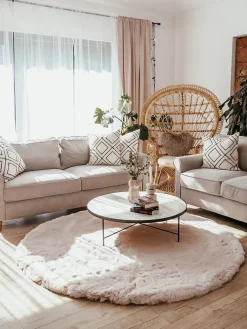 Sohvat<Beliani 3-Istuttava Sohva Sametti Vaalea Beige Ronneby