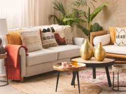 Hot Beliani 2-Istuttava Sohva Sametti Vaalea Beige Ronneby