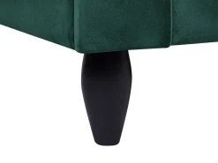 Best Beliani 3-Istuttava Sohva Samettinen Vihrea Bornholm