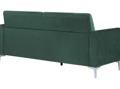 Sohvat<Beliani 3-Istuttava Sohva Samettinen Vihrea Fenes