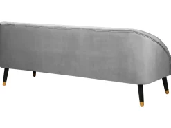 Online Beliani 3-Istuttava Sohva Samettinen Vaaleanharmaa Alsvag