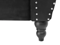 Discount Beliani 3-Istuttava Sohva Samettinen Musta Skien