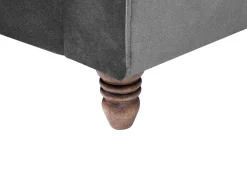 Sohvat<Beliani 3-Istuttava Sohva Samettinen Harmaa Eike