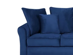 Sohvat<Beliani 3-Istuttava Sohva Samettinen Laivastonsininen Bornholm