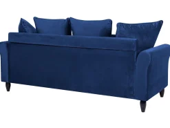 Sohvat<Beliani 3-Istuttava Sohva Samettinen Laivastonsininen Bornholm