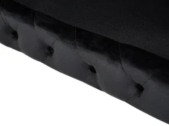 Sohvat<Beliani 3-Istuttava Sohva Samettinen Musta Sotra