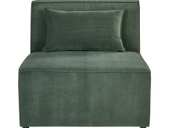 Sohvat<Beliani 4-Istuttava Sohva Vakosametti Tummanvihrea Lemvig