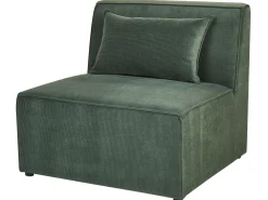 Sohvat<Beliani 4-Istuttava Sohva Vakosametti Tummanvihrea Lemvig