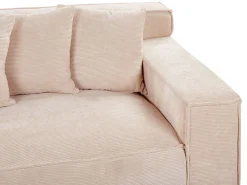 Sohvat<Beliani 3-Istuttava Sohva Vakosametti Lohenpunainen Viskan