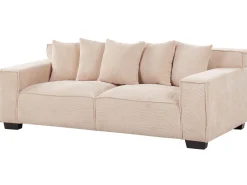 Sohvat<Beliani 3-Istuttava Sohva Vakosametti Lohenpunainen Viskan