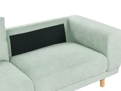Sohvat<Beliani 3-Istuttava Sohva Vakosametti Mintunvihrea Nivala