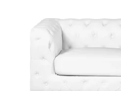 Best Beliani 3-Istuttava Sohva Valkoinen Vissland