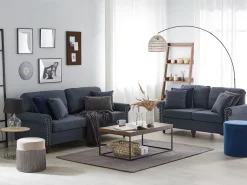 Sohvat<Beliani 5-Istuttava Sohvaryhma Kangas Tummanharmaa Otra