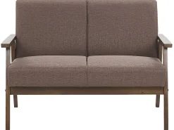 Sohvat<Beliani 6-Istuttava Sohvaryhma Kangas Ruskea Asnes