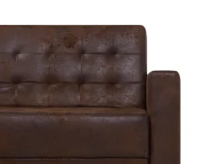 Sohvat<Beliani 5-Istuttava Sohvaryhma Keinonahka Ruskea Aberdeen