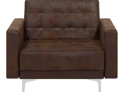 Sohvat<Beliani 5-Istuttava Sohvaryhma Keinonahka Ruskea Aberdeen