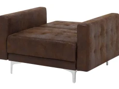 Sohvat<Beliani 5-Istuttava Sohvaryhma Keinonahka Ruskea Aberdeen