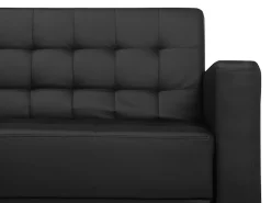 Hot Beliani 5-Istuttava Sohvaryhma Keinonahka Musta Aberdeen