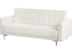 Sohvat<Beliani 5-Istuttava Sohvaryhma Keinonahka Valkoinen Aberdeen