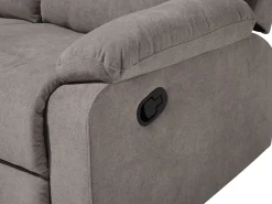 Sohvat<Beliani 6-Istuttava Sohvaryhma Manuaalisesti Saadettava Kangas Ruskeanharmaa Bergen