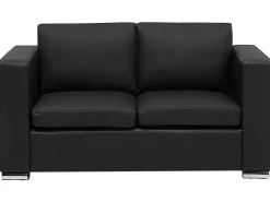 Outlet Beliani 6-Istuttava Sohvaryhma Nahka Musta Helsinki