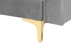 Cheap Beliani 5-Istuttava Sohvaryhma Sametti Harmaa Aberdeen