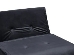 Sohvat<Beliani 3-Istuttava Sohvaryhma Sametti Musta Vestfold