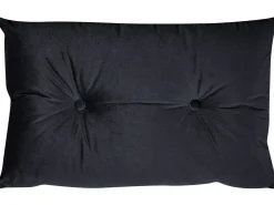 Sohvat<Beliani 3-Istuttava Sohvaryhma Sametti Musta Vestfold