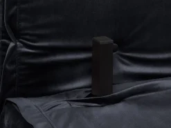 Sohvat<Beliani 3-Istuttava Sohvaryhma Sametti Musta Vestfold