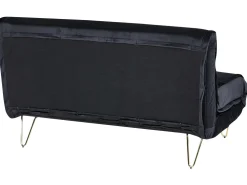 Sohvat<Beliani 3-Istuttava Sohvaryhma Sametti Musta Vestfold