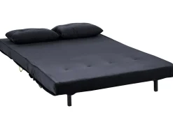 Sohvat<Beliani 3-Istuttava Sohvaryhma Sametti Musta Vestfold