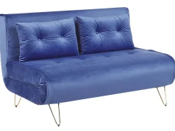 Sohvat<Beliani 3-Istuttava Sohvaryhma Sametti Laivastonsininen Vestfold