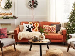 Sohvat<Beliani 3-Istuttava Tekonahkainen Sohva Ruskea Savalen