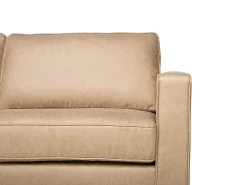 Sohvat<Beliani 3-Istuttava Tekonahkainen Sohva Beige Savalen