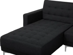 Best Beliani 5-Istuttava U-Kulmavuodesohva Ja Rahi Kangas Grafiitinharmaa Aberdeen