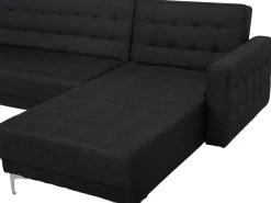 Best Beliani 5-Istuttava U-Kulmavuodesohva Ja Rahi Kangas Grafiitinharmaa Aberdeen