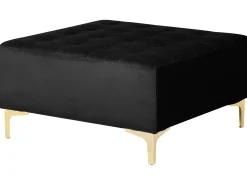 Sohvat<Beliani 5-Istuttava U-Kulmavuodesohva Ja Rahi Sametti Musta Aberdeen