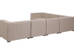 Hot Beliani 7-Istuttava Ulkokulmasohva Ja Rahi Kangas Vasenk. Beige Arezzo