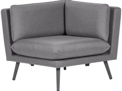 Ulkokalusteet<Beliani 5-Istuttava Ulkokulmasohva Kangas Harmaa Loretello